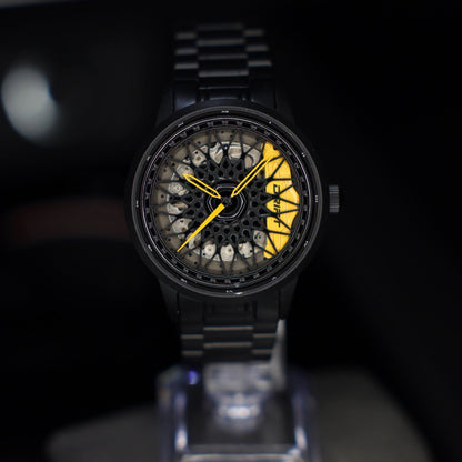 Racing Rim Watch Yellow Automatic