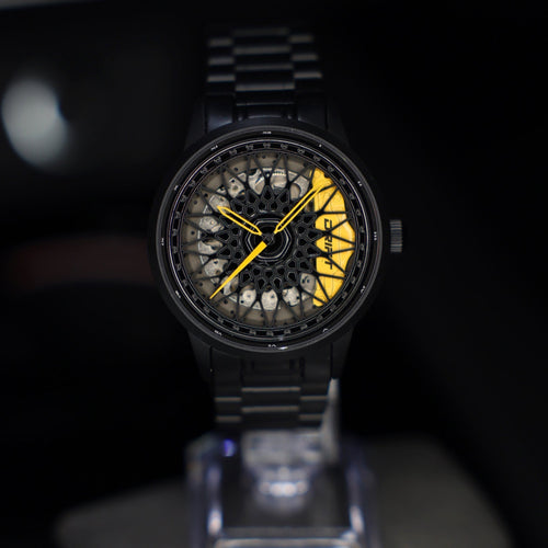 Racing Rim Watch Yellow Automatic