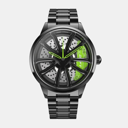 Illuminate your style with our green Performance GT Rim Watch! Crafted by a German startup, these precision watches are tailored for motorsport, tuning, and auto enthusiasts. Ignite your passion! #id_46744365465930