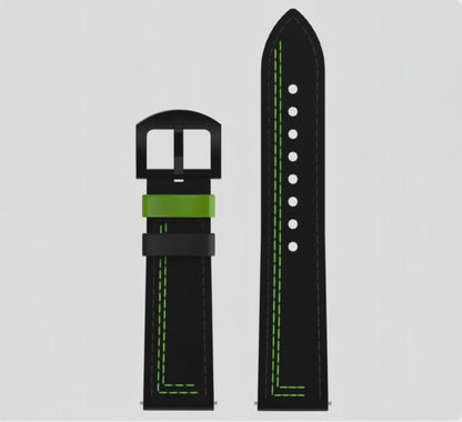 Pulsera de cuero verde